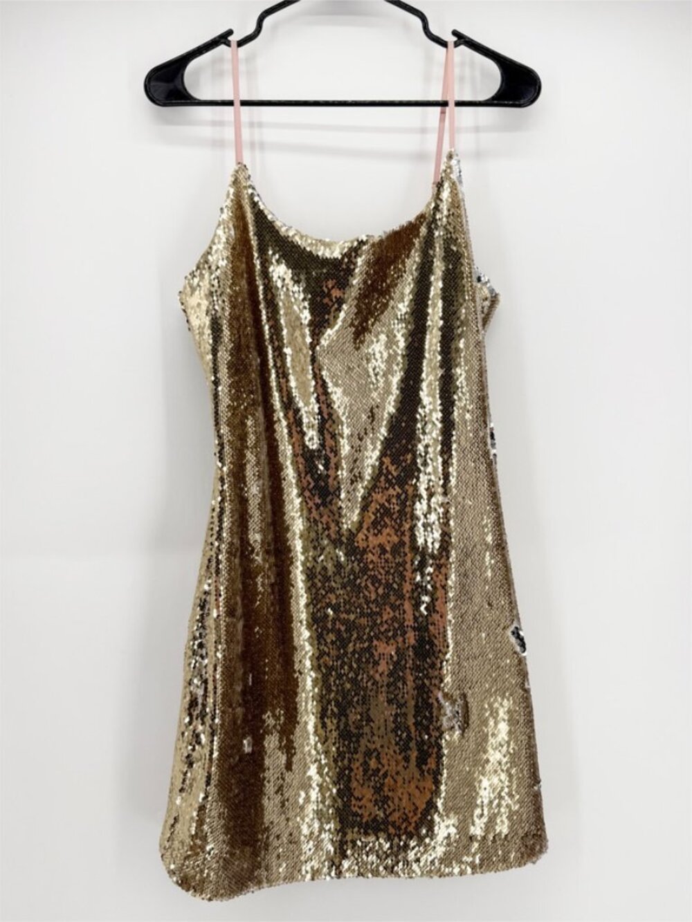 Charlotte Eskildsen Designers Remix Evie Gold Mini Sequin Dress 38 EU / US 8 - Picture 2 of 6